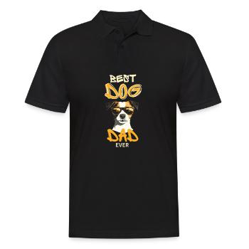 Meilleur Papa de Chien De Tous - Polo Homme - noir - Devant - Kai (181cm)