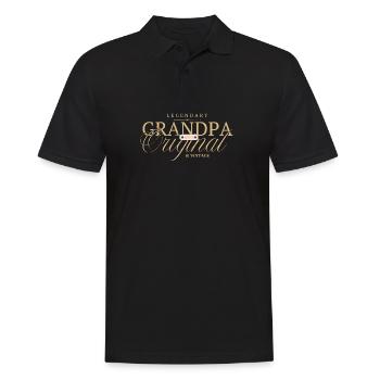 Legendary Grandpa Original Gold - Men's Polo Shirt - black - Front - Kai (181cm)