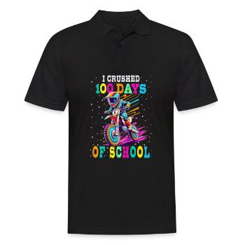 J’ai fait 100 jours de motocross à l’école - Polo Homme - noir - Devant - Kai (181cm)