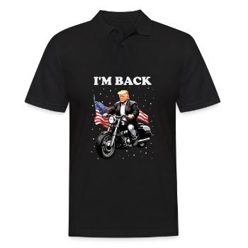 Notre président est de retour pour les élections américaines de 2024 - Polo Homme - noir - Devant - Kai (181cm)