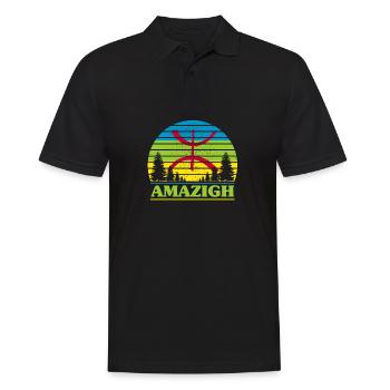 amazigh - Polo Homme - noir - Devant - Kai (181cm)