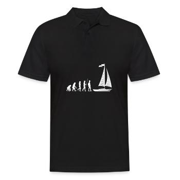Boat Evolution - Männer Poloshirt - Schwarz - Vorne - Kai (181cm)
