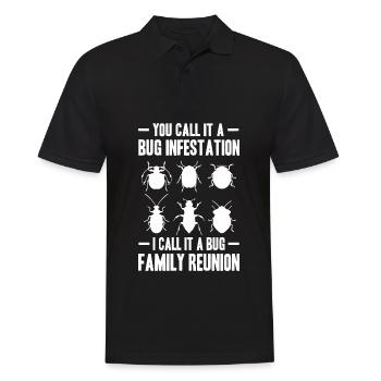 Insekten sammeln - Männer Poloshirt - Schwarz - Vorne - Kai (181cm)