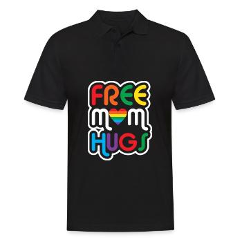 Gay Pride Schwul Lesbisch LGBT LGBTQ Geschenk - Männer Poloshirt - Schwarz - Vorne - Kai (181cm)