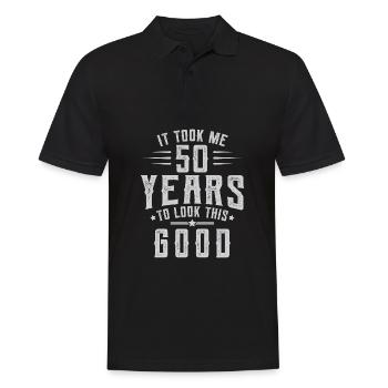 A pris 50 ans pour regarder cette bonne idée de cadeau d'anniversaire - Polo Homme - noir - Devant - Kai (181cm)