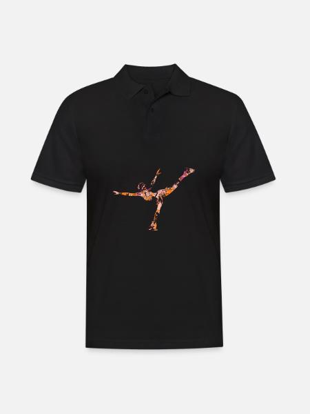 Figure skating - Men's Polo Shirt - black
