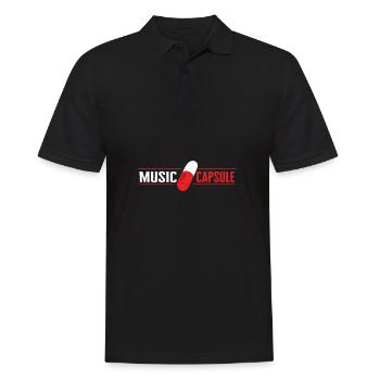 Musik Kapsel Techno Musik geschenkideen lustig - Männer Poloshirt - Schwarz - Vorne - Kai (181cm)