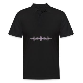 Fréquence de la musique : son, ondes, physique et son - Polo Homme - noir - Devant - Kai (181cm)