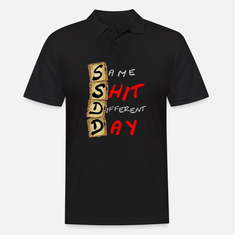 SSDD Same Shit Different Day - Polo Homme - noir