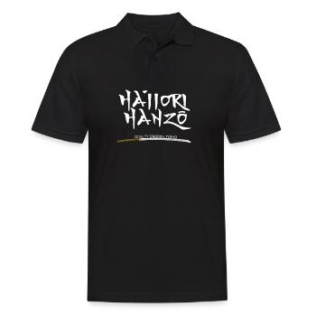 Hattori Hanzo | Samurai | Ninja | Schwert - Männer Poloshirt - Schwarz - Vorne - Kai (181cm)