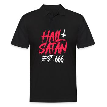 hail satan Design pour un enthousiasme de satan - Polo Homme - noir - Devant - Kai (181cm)
