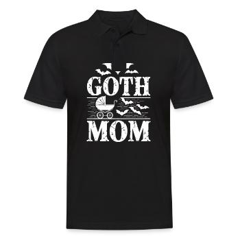 Maman gothique ! Alt Esthétique Goth Maman Emo - Polo Homme - noir - Devant - Kai (181cm)