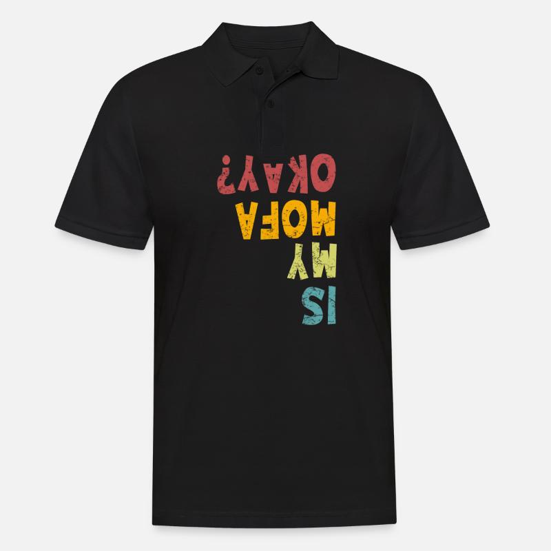 Mofa Geschenkidee - Männer Poloshirt - Schwarz
