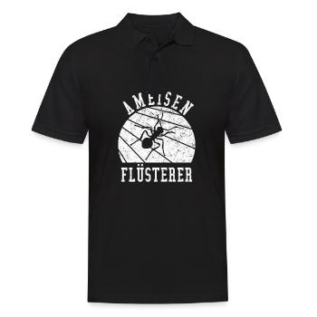 Ameisen Flüsterer Geschenkidee - Männer Poloshirt - Schwarz - Vorne - Kai (181cm)
