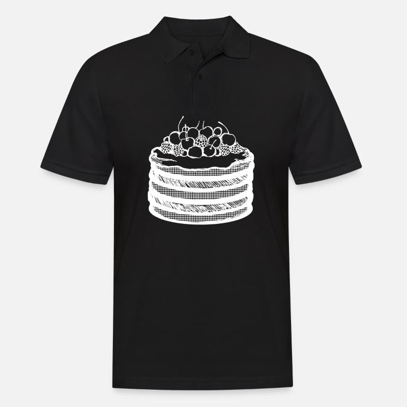 Kuchen Backen Bäcker Konditor - Männer Poloshirt - Schwarz