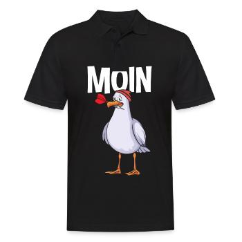 Mouette de Moin - Polo Homme - noir - Devant - Kai (181cm)