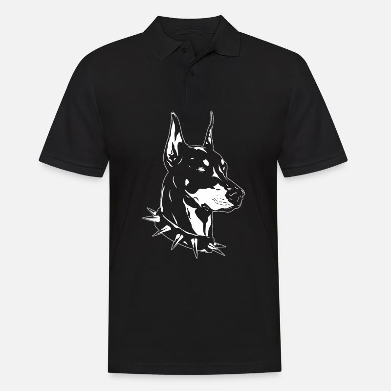 Doberman - Männer Poloshirt - Schwarz