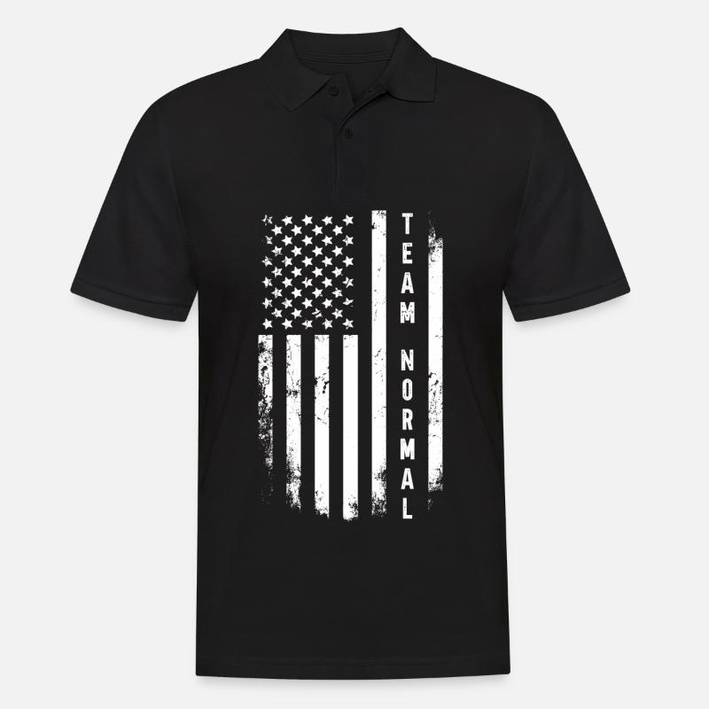 Team Normal - Männer Poloshirt - Schwarz