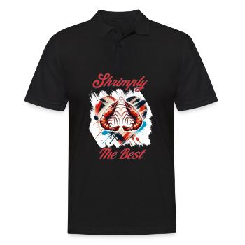 Crevettes, le meilleur jeu de mots - Polo Homme - noir - Devant - Kai (181cm)