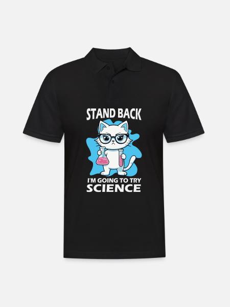 Résignation - J’essaie la science - Polo Homme - noir