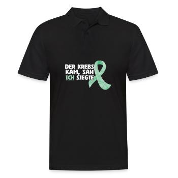 Le cancer est venu voir que j’ai gagné la sensibilisation à la bataille - Polo Homme - noir - Devant - Kai (181cm)