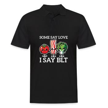 BLT Sandwich Foodie Love Toast Bread Bacon Cooking - Men's Polo Shirt - black - Front - Kai (181cm)