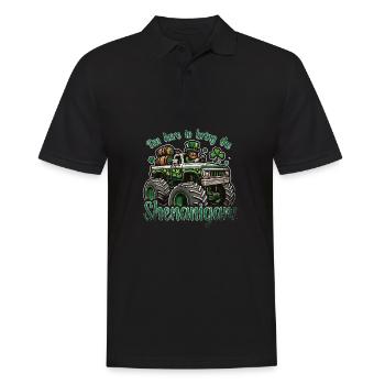 Manigances de la bière Monster Truck de la Saint-Patrick - Polo Homme - noir - Devant - Kai (181cm)