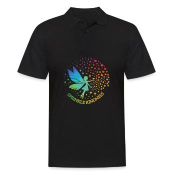 Sprinkle Kindness like Confetti Fairy - Men's Polo Shirt - black - Front - Kai (181cm)