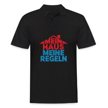 Funny Home Builder Owner My House - Men's Polo Shirt - black - Front - Kai (181cm)