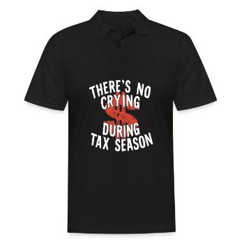 Comptabilité de la saison des impôts Pas de pleurs pendant la saison des impôts - Polo Homme - noir - Devant - Kai (181cm)