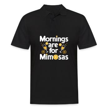 Der Vormittag ist für Mimosas Lover Cocktail Holiday - Männer Poloshirt - Schwarz - Vorne - Kai (181cm)