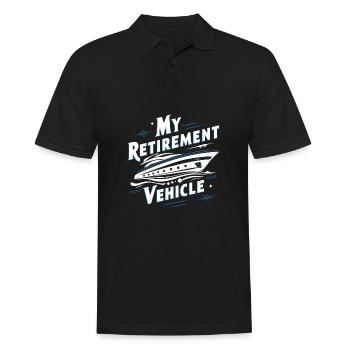 Mon Véhicule De Retraite Yacht Maman Papa Expédition - Polo Homme - noir - Devant - Kai (181cm)