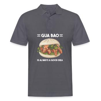 Gua Bao, asiatischer Feinschmecker, China, Vietnam, Japan - Männer Poloshirt - Anthrazit - Vorne - Nico (186cm)