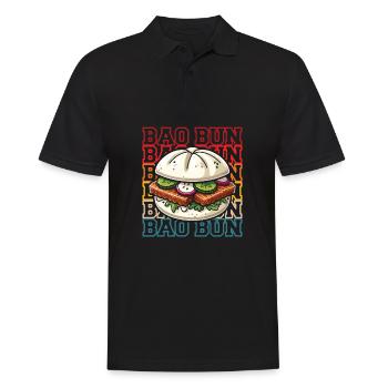 Bao Bun Asian Food Lover China Vietnam Japan - Men's Polo Shirt - black - Front - Kai (181cm)
