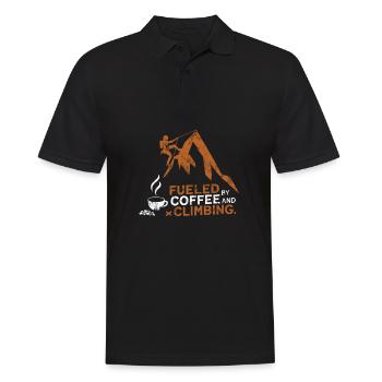Alimenté par le café et l’escalade de bloc - Polo Homme - noir - Devant - Kai (181cm)