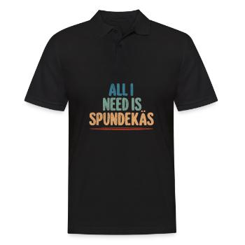 Spundekäs Mainz Meenz Mundart Essen - Männer Poloshirt - Schwarz - Vorne - Kai (181cm)