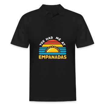 You had me at Empanadas Food lover - Men's Polo Shirt - black - Front - Kai (181cm)
