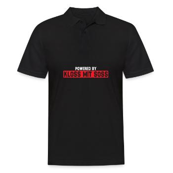 Deutsches Essen Klöße Nürnberg Mundart Dialekt - Männer Poloshirt - Schwarz - Vorne - Kai (181cm)