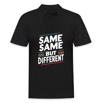 Same Same But different Thailand Traveller Rucksack - Männer Poloshirt - Schwarz - Vorne - Kai (181cm)