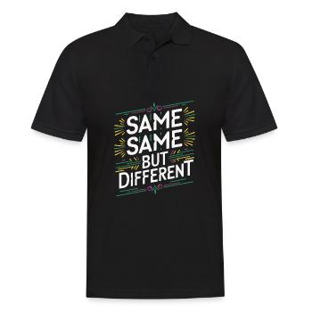 Same Same But different Thailand Traveller Rucksack - Männer Poloshirt - Schwarz - Vorne - Kai (181cm)
