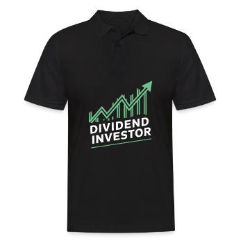 Lustige finanzielle Unabhängigkeit von Dividendeninvestoren - Männer Poloshirt - Schwarz - Vorne - Kai (181cm)