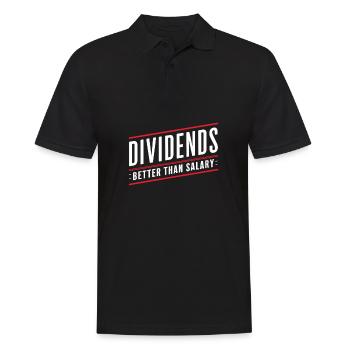 Lustige finanzielle Unabhängigkeit von Dividendeninvestoren - Männer Poloshirt - Schwarz - Vorne - Kai (181cm)