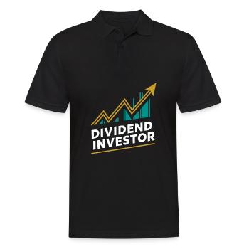 Lustige finanzielle Unabhängigkeit von Dividendeninvestoren - Männer Poloshirt - Schwarz - Vorne - Kai (181cm)