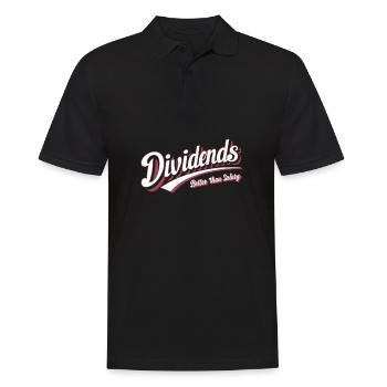 Lustige finanzielle Unabhängigkeit von Dividendeninvestoren - Männer Poloshirt - Schwarz - Vorne - Kai (181cm)