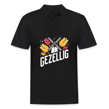 Gezellig Holland Dutch Tulip Netherlands - Polo Homme - noir - Devant - Kai (181cm)