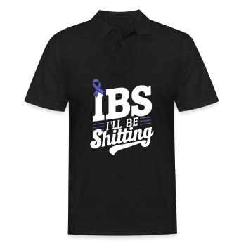 Je chie sur la sensibilisation au syndrome du côlon irritable - Polo Homme - noir - Devant - Kai (181cm)
