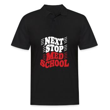 Prochain arrêt : École de médecine, étudiant en médecine - Polo Homme - noir - Devant - Kai (181cm)