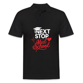 Prochain arrêt : École de médecine, étudiant en médecine - Polo Homme - noir - Devant - Kai (181cm)