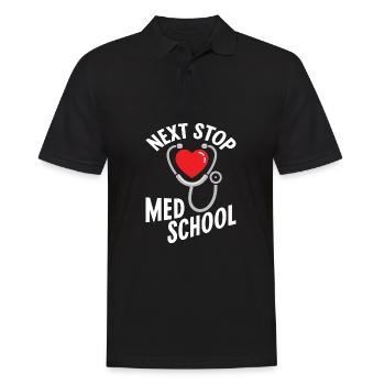 Prochain arrêt : École de médecine, étudiant en médecine - Polo Homme - noir - Devant - Kai (181cm)