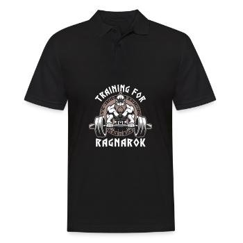 Entraînement pour Ragnarok Humour Viking Gym - Polo Homme - noir - Devant - Kai (181cm)